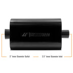 Kies-Motorsports Mishimoto Mishimoto Muffler with 2.5in Center Inlet/Outlet - Angled Tip - Black