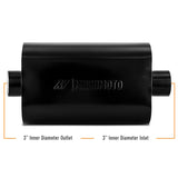 Kies-Motorsports Mishimoto Mishimoto Muffler with 3in Center Inlet/Outlet - Angled Tip - Black