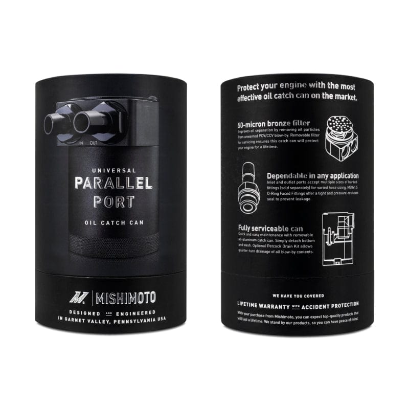 Mishimoto Parallel Port Universal Baffled Oil Catch Can Secondary image