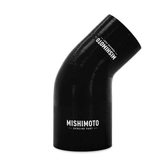 Kies-Motorsports Mishimoto Mishimoto Silicone Reducer Coupler 45 Degree 2.5in to 3.5in - Black