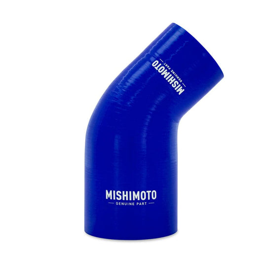 Kies-Motorsports Mishimoto Mishimoto Silicone Reducer Coupler 45 Degree 2.5in to 3in - Blue