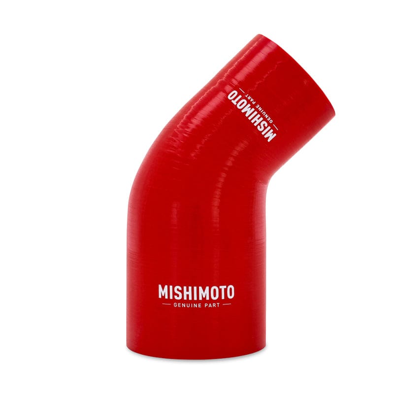 Kies-Motorsports Mishimoto Mishimoto Silicone Reducer Coupler 45 Degree 2.5in to 3in - Red Main image