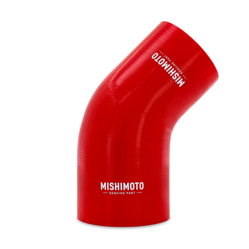 Kies-Motorsports Mishimoto Mishimoto Silicone Reducer Coupler 45 Degree 3.5in to 4in - Red Main image