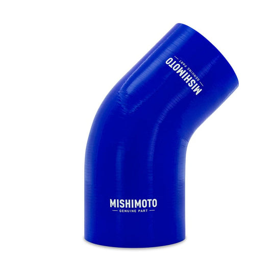 Kies-Motorsports Mishimoto Mishimoto Silicone Reducer Coupler 45 Degree 3in to 4in - Blue