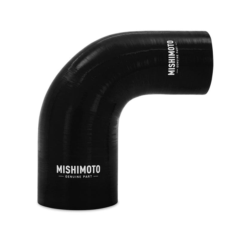 Kies-Motorsports Mishimoto Mishimoto Silicone Reducer Coupler 90 Degree 2.25in to 3in - Black Main image