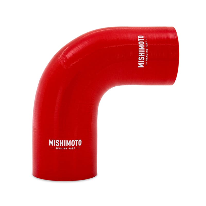 Kies-Motorsports Mishimoto Mishimoto Silicone Reducer Coupler 90 Degree 2in to 2.25in - Red