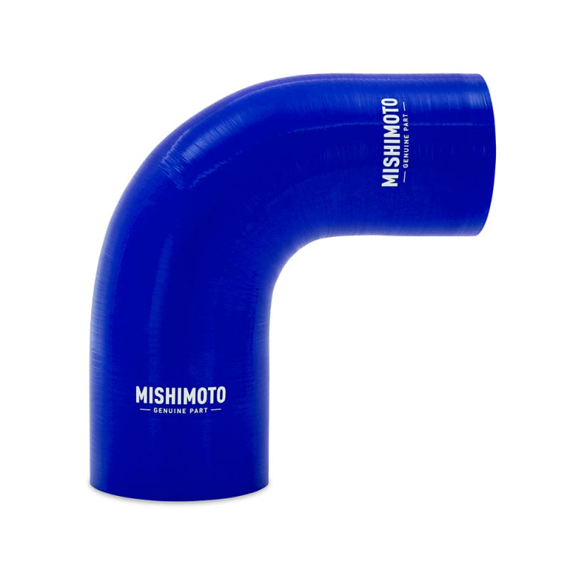 Kies-Motorsports Mishimoto Mishimoto Silicone Reducer Coupler 90 Degree 2in to 2.5in - Blue