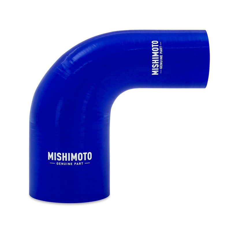 Kies-Motorsports Mishimoto Mishimoto Silicone Reducer Coupler 90 Degree 2in to 3in - Blue Main image