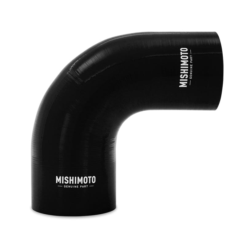 Kies-Motorsports Mishimoto Mishimoto Silicone Reducer Coupler 90 Degree 3in to 3.75in - Black Main image