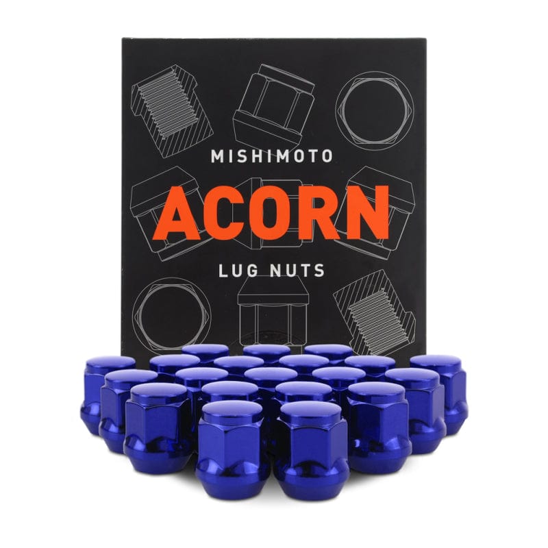 Kies-Motorsports Mishimoto Mishimoto Steel Acorn Lug Nuts M12 x 1.5 - 20pc Set - Blue Main image