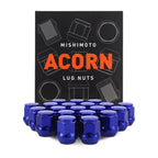 Kies-Motorsports Mishimoto Mishimoto Steel Acorn Lug Nuts M12 x 1.5 - 20pc Set - Blue
