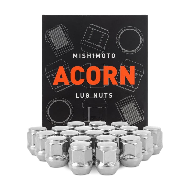 Kies-Motorsports Mishimoto Mishimoto Steel Acorn Lug Nuts M12 x 1.5 - 20pc Set - Chrome