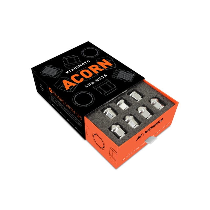 Kies-Motorsports Mishimoto Mishimoto Steel Acorn Lug Nuts M12 x 1.5 - 20pc Set - Chrome
