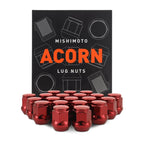 Kies-Motorsports Mishimoto Mishimoto Steel Acorn Lug Nuts M12 x 1.5 - 20pc Set - Red