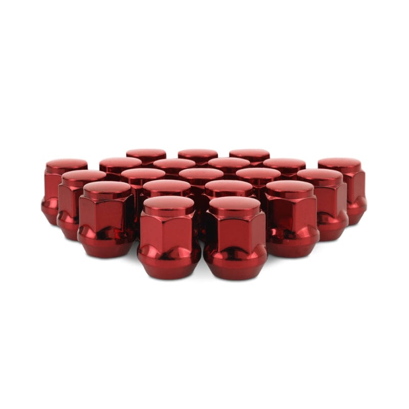 Kies-Motorsports Mishimoto Mishimoto Steel Acorn Lug Nuts M12 x 1.5 - 20pc Set - Red