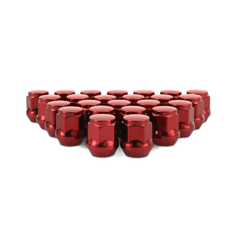 Kies-Motorsports Mishimoto Mishimoto Steel Acorn Lug Nuts M12 x 1.5 - 24pc Set - Red