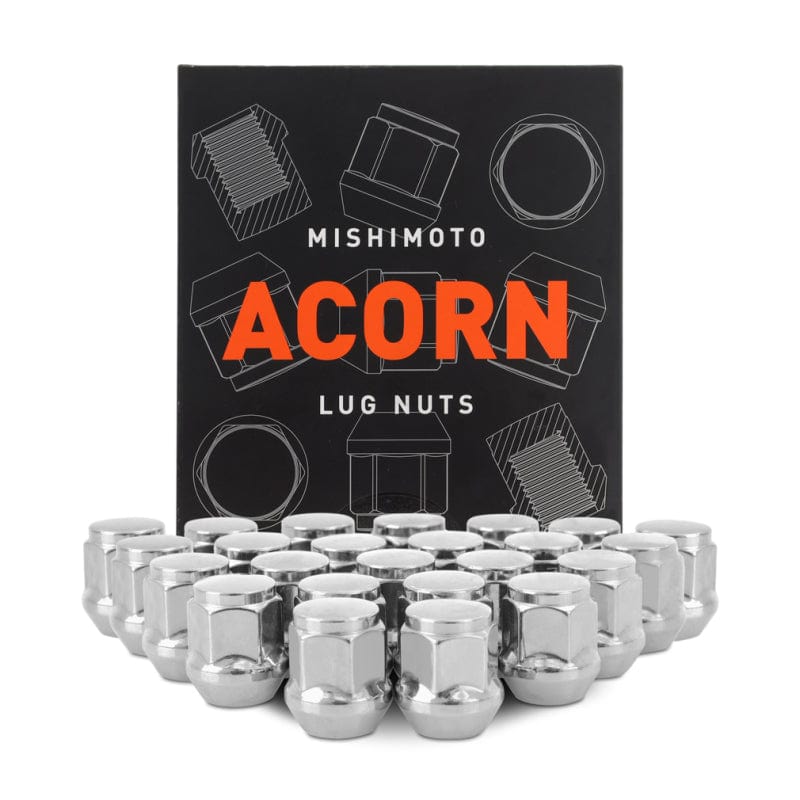 Kies-Motorsports Mishimoto Mishimoto Steel Acorn Lug Nuts M14 x 1.5 - 24pc Set - Chrome