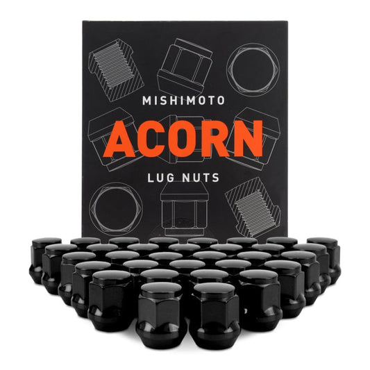 Kies-Motorsports Mishimoto Mishimoto Steel Acorn Lug Nuts M14 x 1.5 - 32pc Set - Black