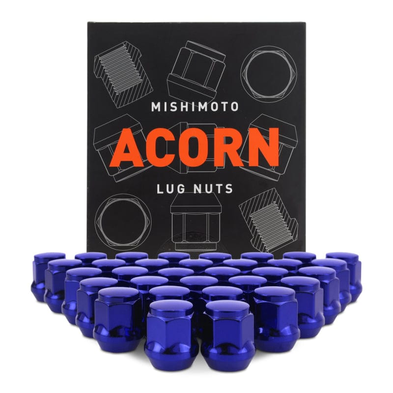 Kies-Motorsports Mishimoto Mishimoto Steel Acorn Lug Nuts M14 x 1.5 - 32pc Set - Blue Main image