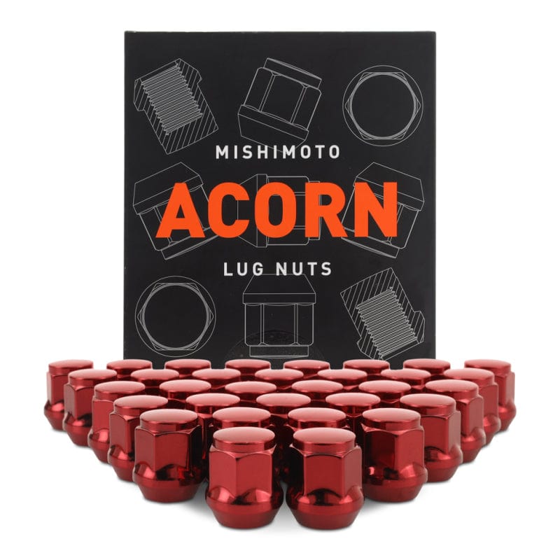 Kies-Motorsports Mishimoto Mishimoto Steel Acorn Lug Nuts M14 x 1.5 - 32pc Set - Red Main image