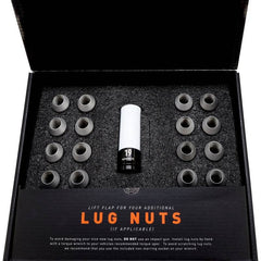 Kies-Motorsports Mishimoto Mishimoto Steel Locking Lug Nuts M14x1.5 20pc Set Black