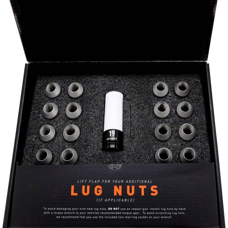Kies-Motorsports Mishimoto Mishimoto Steel Locking Lug Nuts M14x1.5 20pc Set Silver