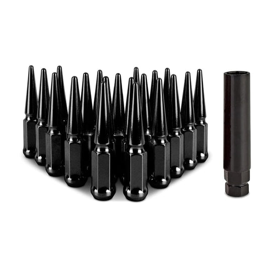 Kies-Motorsports Mishimoto Mishimoto Steel Spiked Lug Nuts M12x1.5 20pc Set - Black