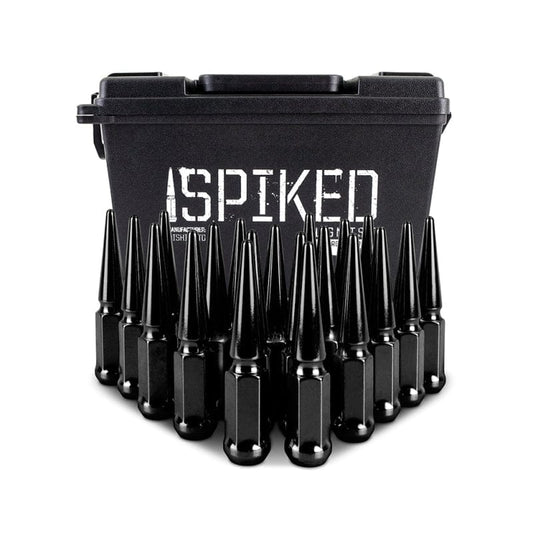 Kies-Motorsports Mishimoto Mishimoto Steel Spiked Lug Nuts M12x1.5 20pc Set - Black