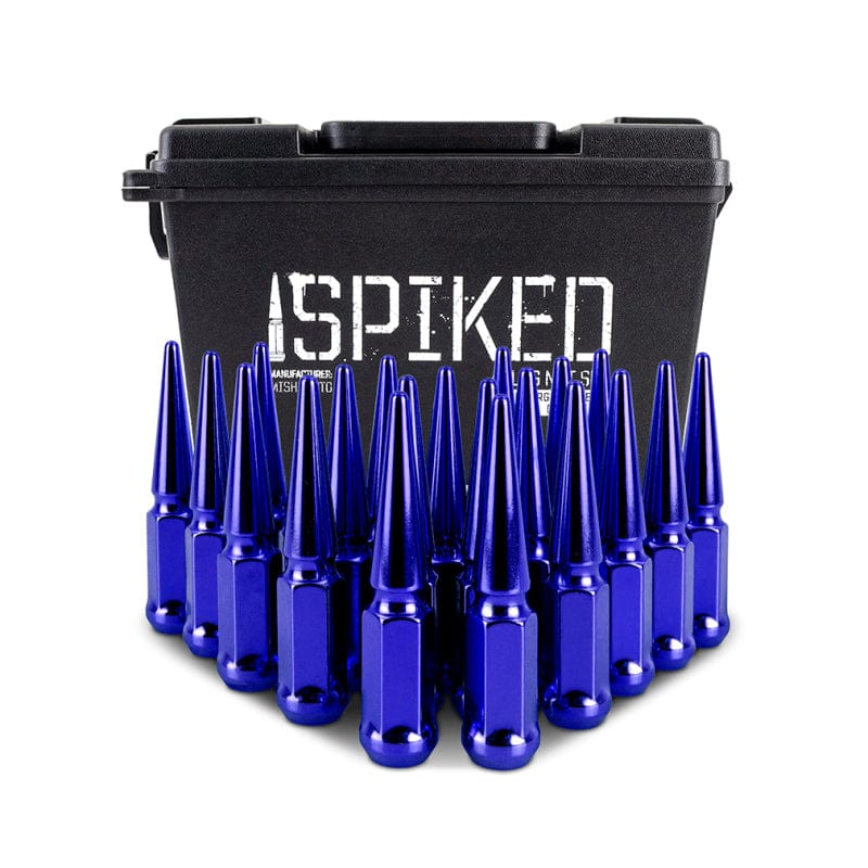 Kies-Motorsports Mishimoto Mishimoto Steel Spiked Lug Nuts M12x1.5 20pc Set - Blue