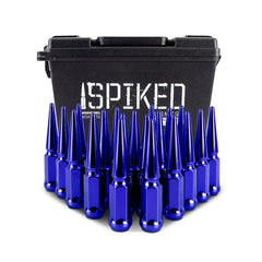 Kies-Motorsports Mishimoto Mishimoto Steel Spiked Lug Nuts M12x1.5 20pc Set - Blue