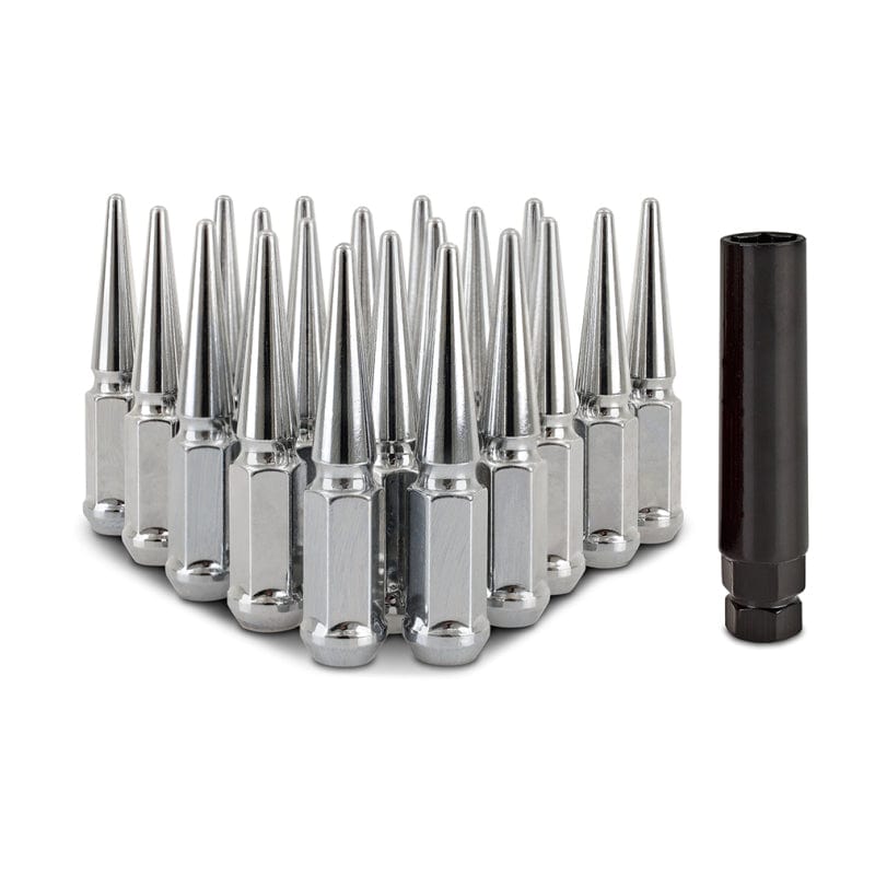 Kies-Motorsports Mishimoto Mishimoto Steel Spiked Lug Nuts M12x1.5 20pc Set - Chrome