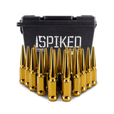 Kies-Motorsports Mishimoto Mishimoto Steel Spiked Lug Nuts M12x1.5 20pc Set - Gold