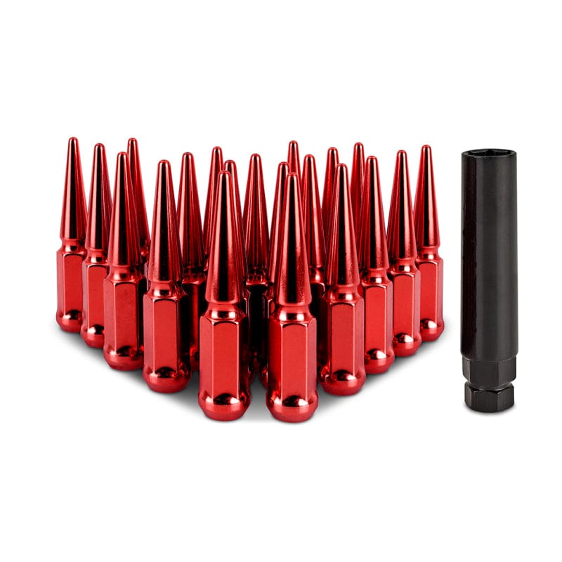 Kies-Motorsports Mishimoto Mishimoto Steel Spiked Lug Nuts M12x1.5 20pc Set - Red Main image