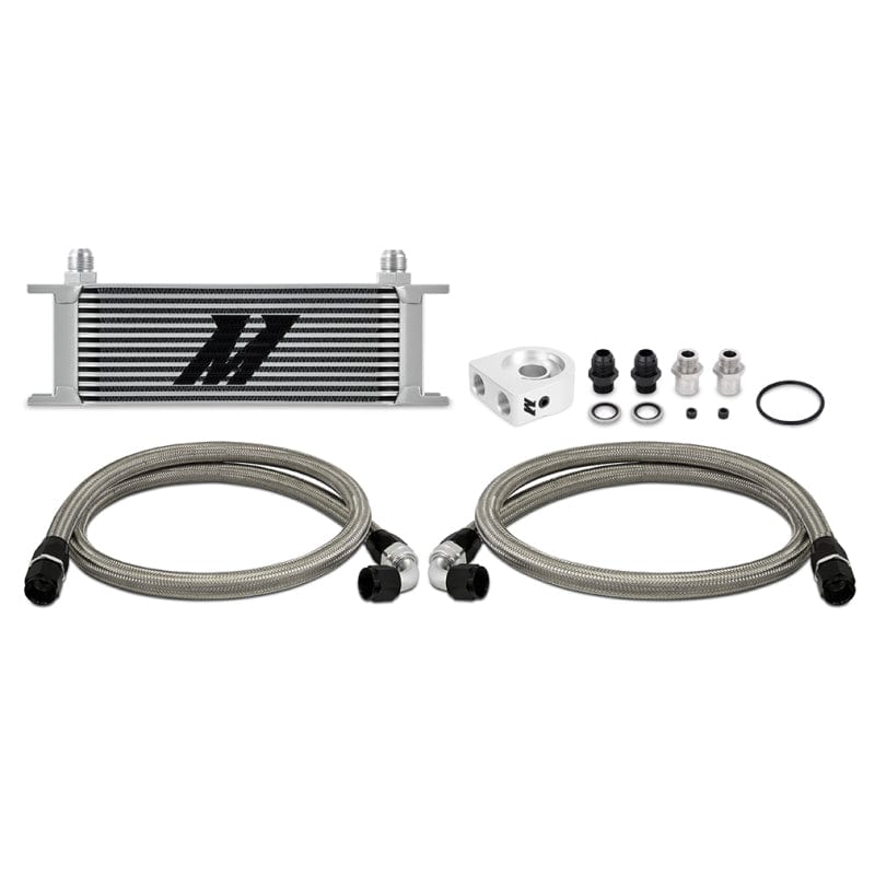 Kies-Motorsports Mishimoto Mishimoto Universal 13 Row Oil Cooler Kit (Silver) Main image