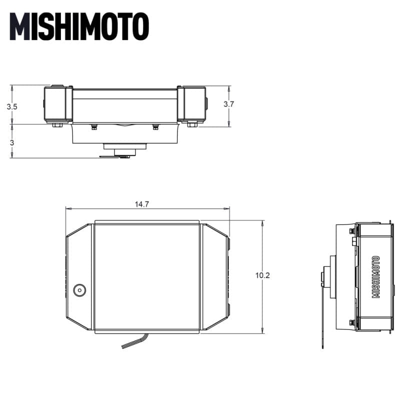 Kies-Motorsports Mishimoto Mishimoto Universal Drag Race Performance Aluminum Radiator - Natural
