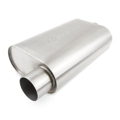 Kies-Motorsports Mishimoto Mishimoto Universal Muffler with 3.0in Offset Inlet/Outlet - Brushed