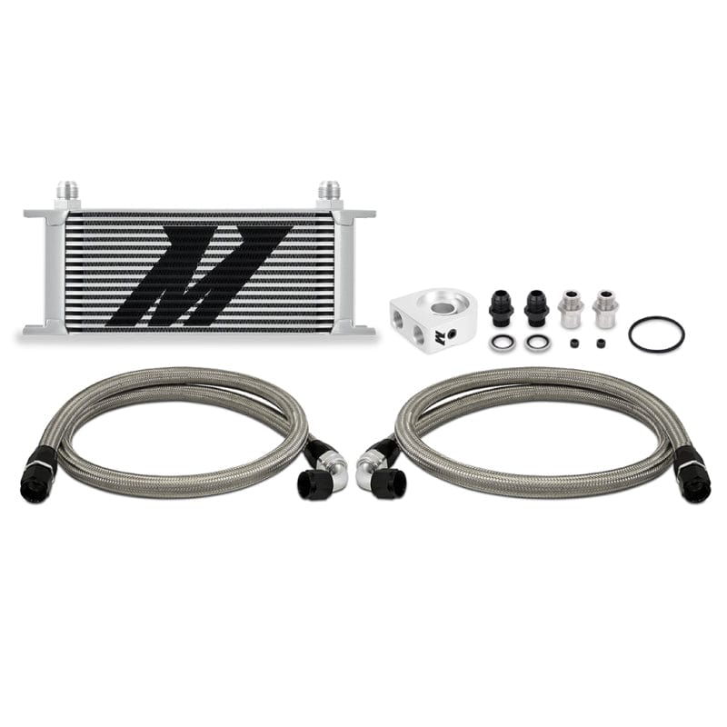 Kies-Motorsports Mishimoto Mishimoto Universal Oil Cooler Kit 16-Row Silver Main image