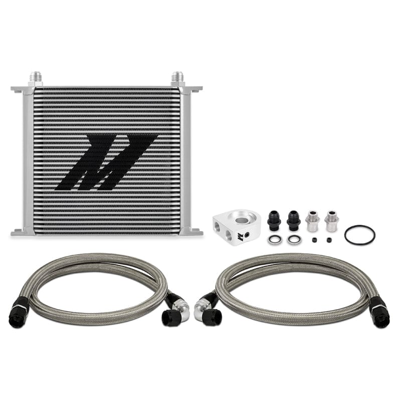 Kies-Motorsports Mishimoto Mishimoto Universal Oil Cooler Kit 34-Row Silver Main image