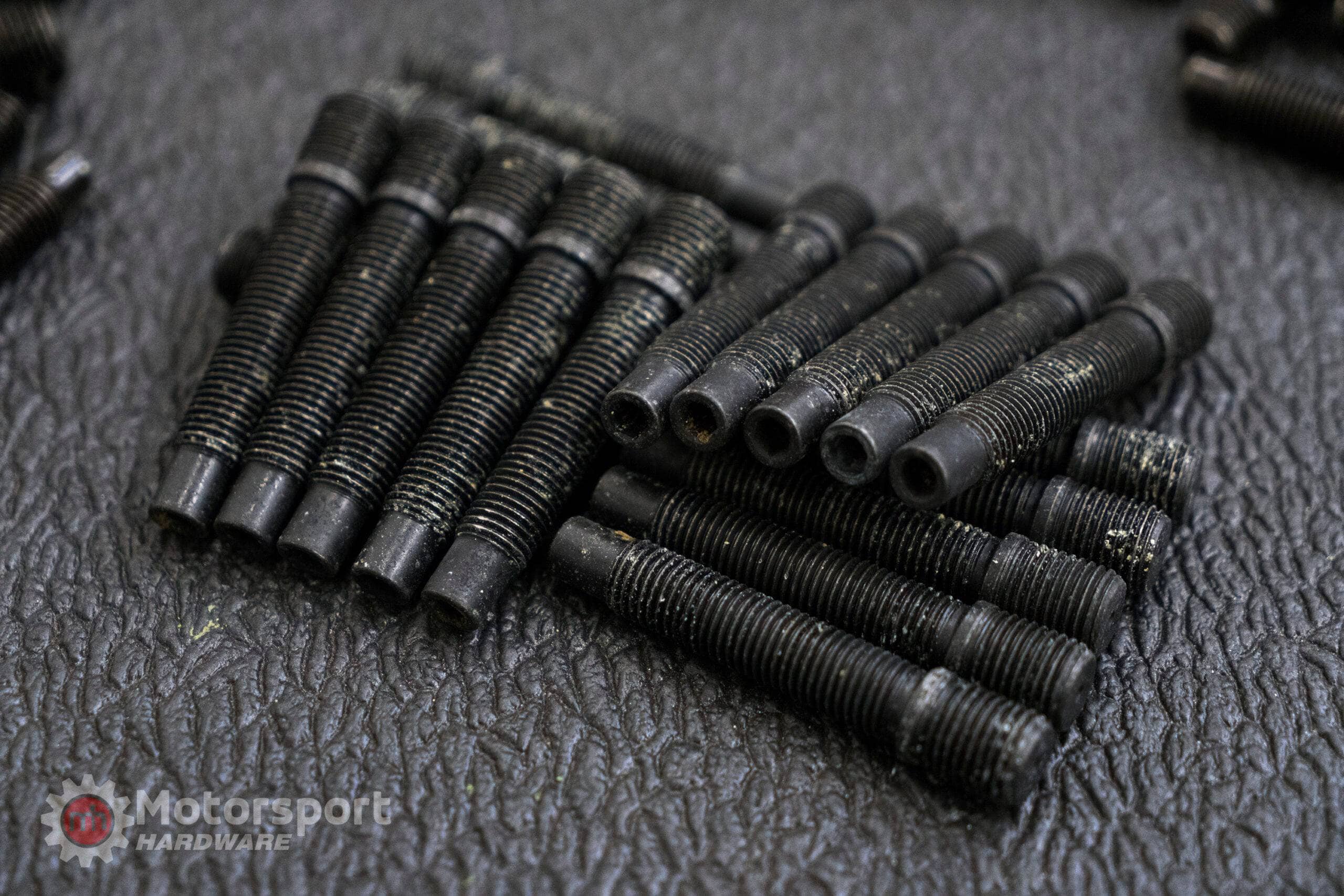 Kies-Motorsports Motorsport Hardware 14 x 1.5 to 12 x 1.5 Bullet Nose Conversion Stud Kit 78mm with 17mm Black Conical Seat Nuts