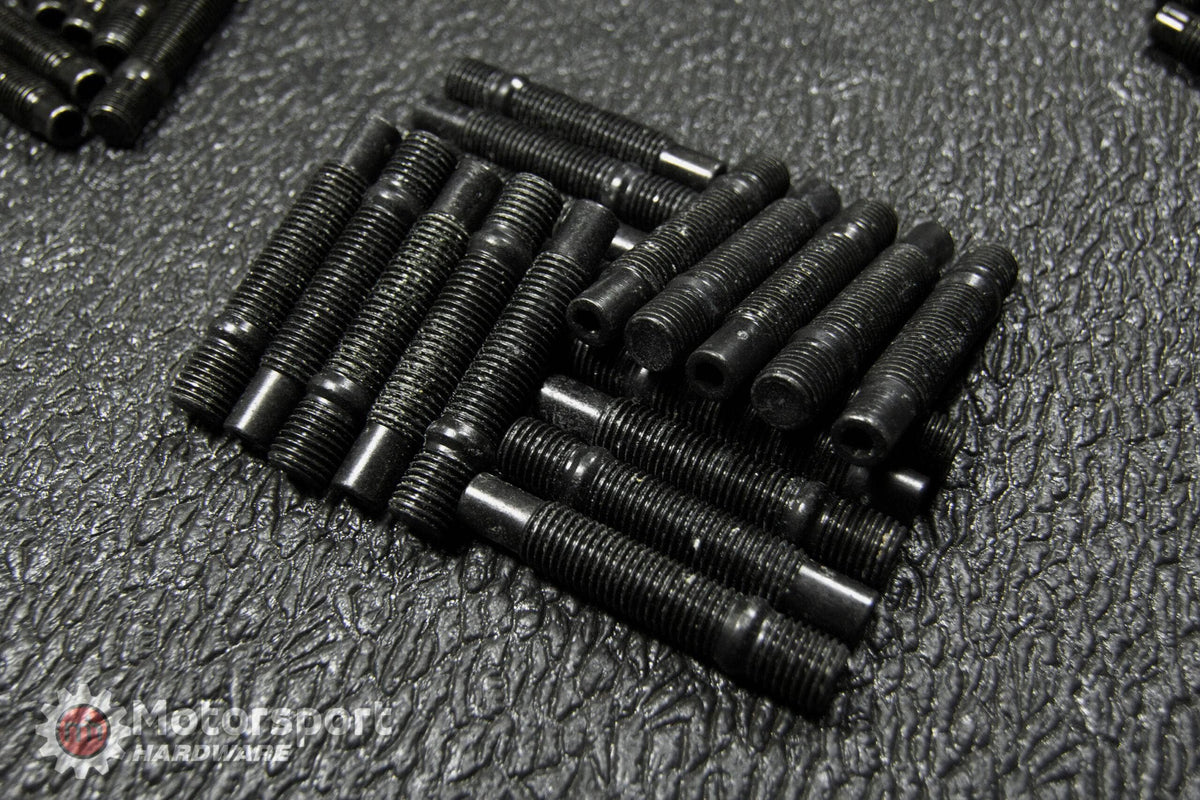 Kies-Motorsports Motorsport Hardware 68mm Black Race Stud Kit 12 x 1.5 with Gun Metal 17mm MH Titan Nuts