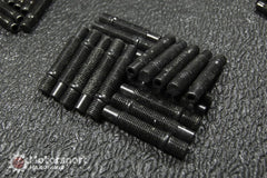 Kies-Motorsports Motorsport Hardware Motorsport Hardware 5-Lug (12 x 1.5 Thread) 68mm Black Race Stud Kit 12 x 1.5 (BMW E Series)