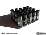 Kies-Motorsports Motorsport Hardware Motorsport Hardware 5-Lug (12 x 1.5 Thread) 82mm Black Race Stud Kit (BMW E Series)