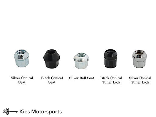 Kies-Motorsports Motorsport Hardware Motorsport Hardware 5-Lug (14 x 1.25 Thread) 65mm Black Stud Kit (F / G Series BMW & A90 Supra)