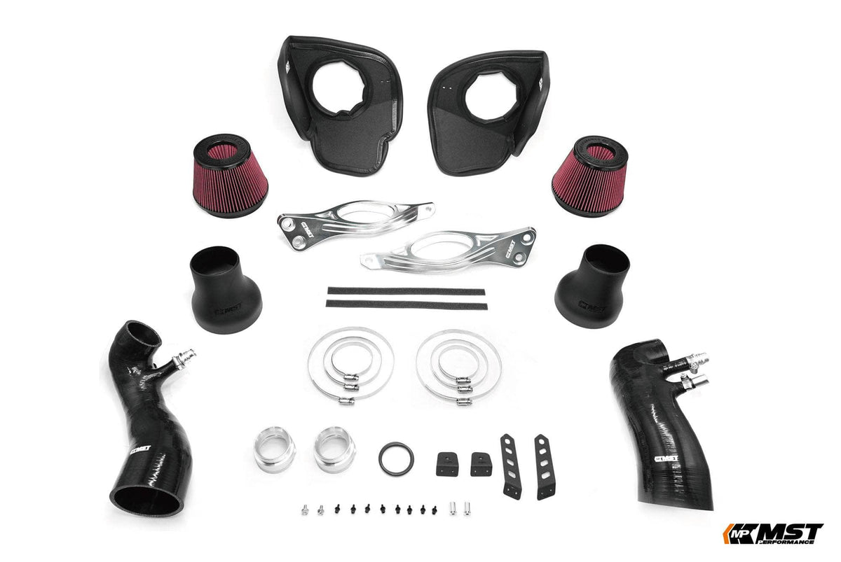 Kies-Motorsports MST MST 2024+ BMW G90 M5/ G99 M5 4.4L S68 Cold Air Intake + Inlet Kit (BW-G90M5-S) Silver Bracket
