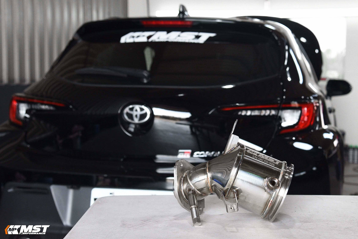 Kies-Motorsports MST MST 5" Catted Downpipe For 2021-2024 Toyota GR Corolla 1.6/ Toyota GR Yaris 1.6 (OPF/GPF) (TY-GRCY03DP)