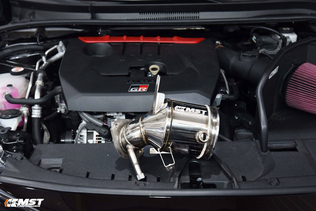 Kies-Motorsports MST MST 5" Catted Downpipe For 2021-2024 Toyota GR Corolla 1.6/ Toyota GR Yaris 1.6 (OPF/GPF) (TY-GRCY03DP)
