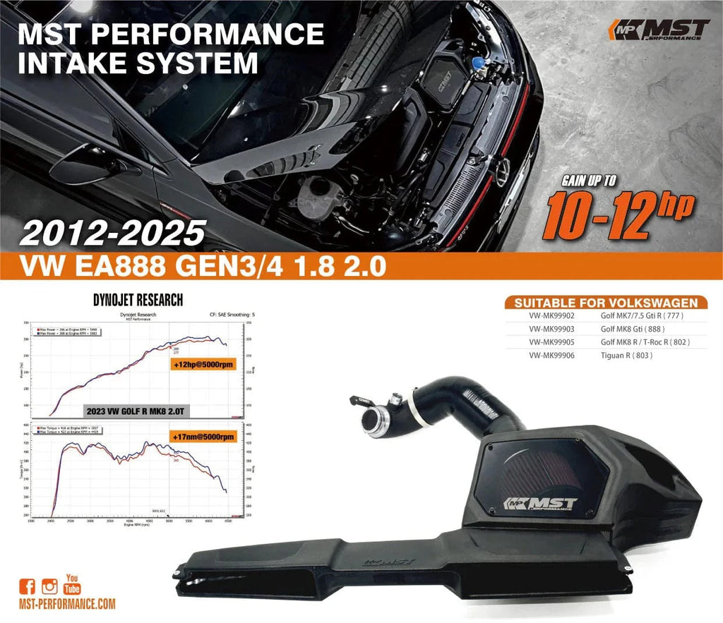 Kies-Motorsports MST MST VW EA888 2.0 High Flow Performance Air Scoop (VW-MK99901)