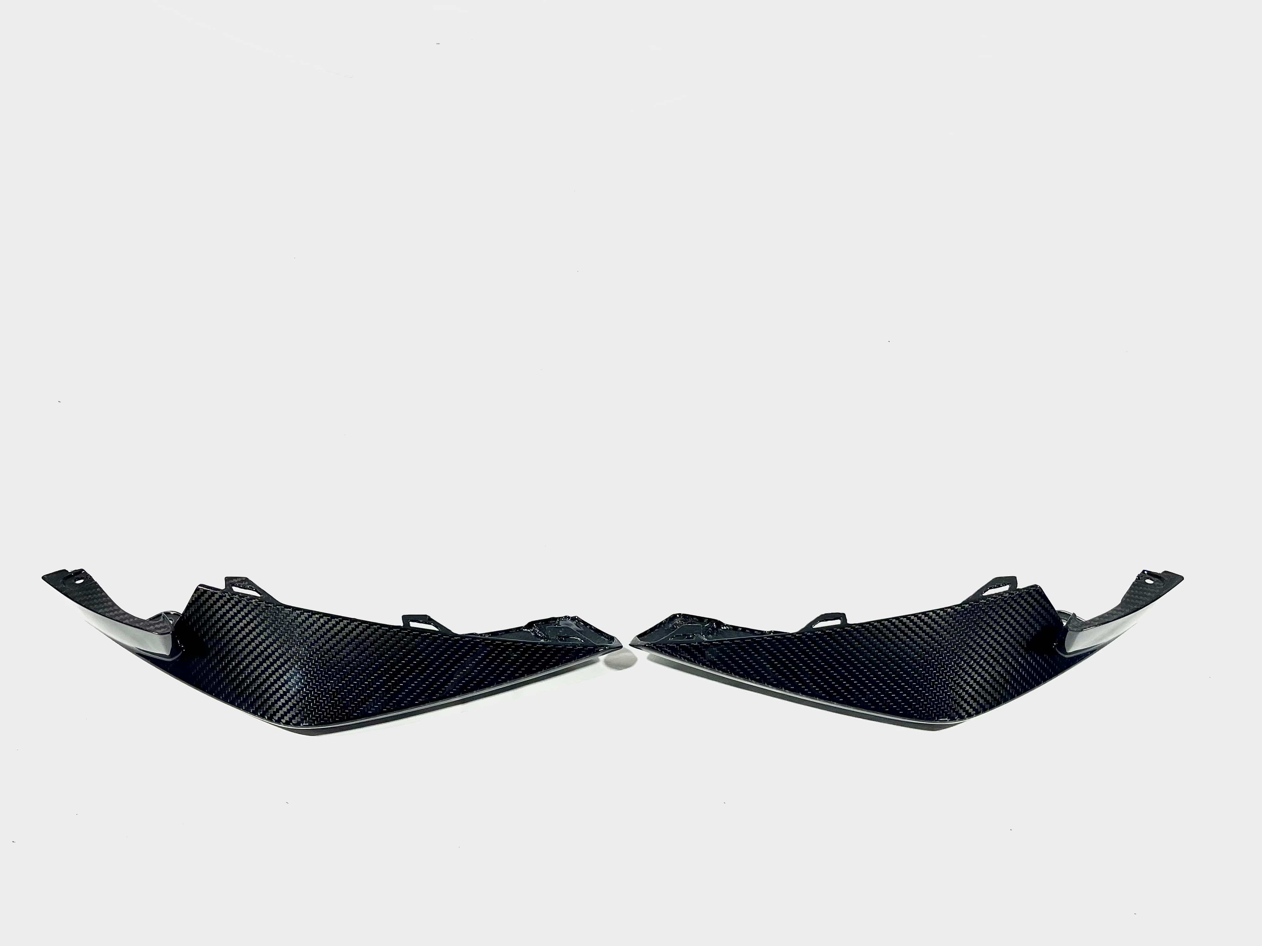 2020-2025 BMW M3 (G80) Dry Carbon Fiber Front Bumper Replacement Splitters Secondary image