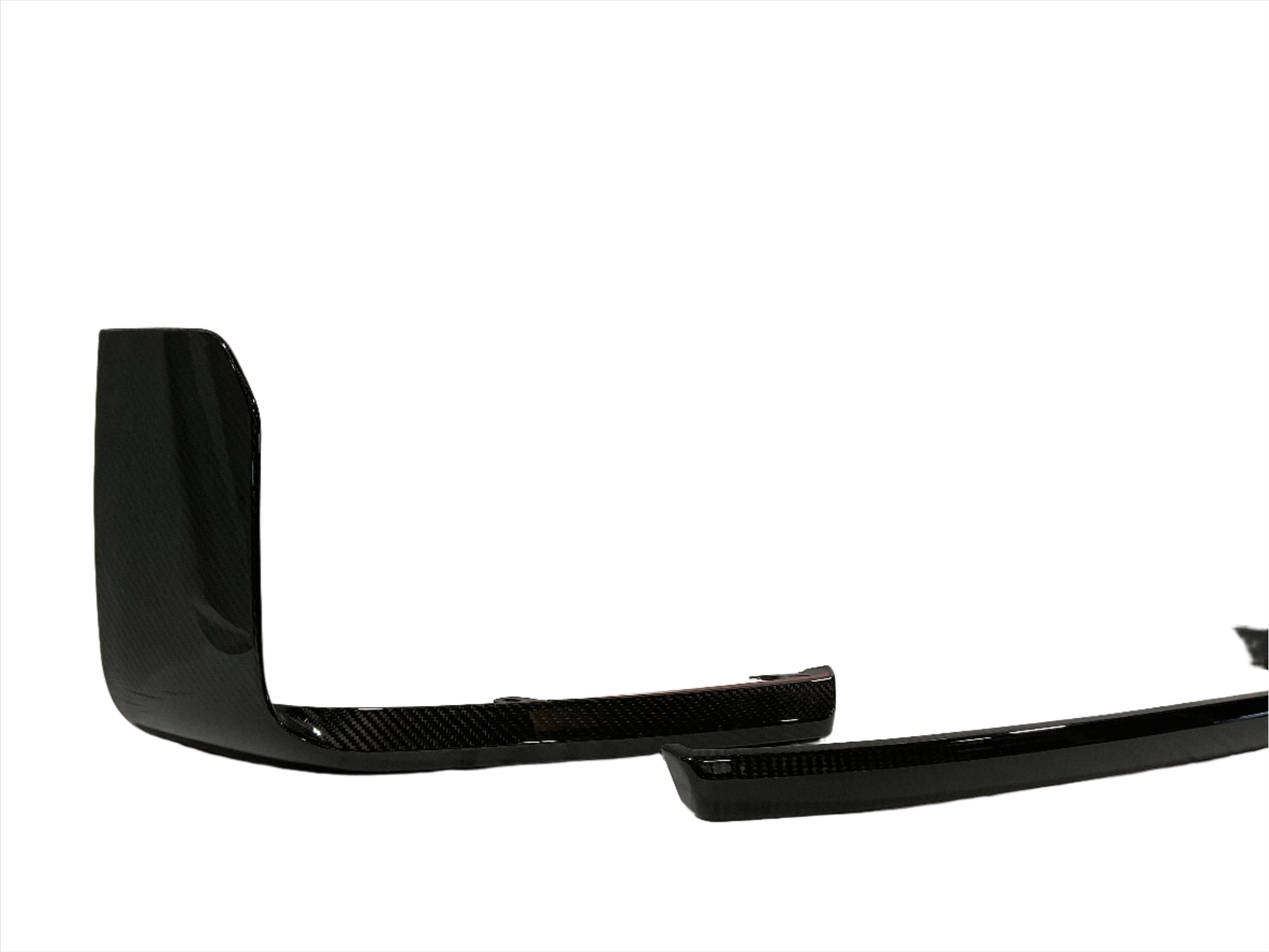 Kies Motorsports — rear angle view of Kies Carbon BMW G87 Dry Carbon Fiber Modern Performance 3 Piece Front Lip