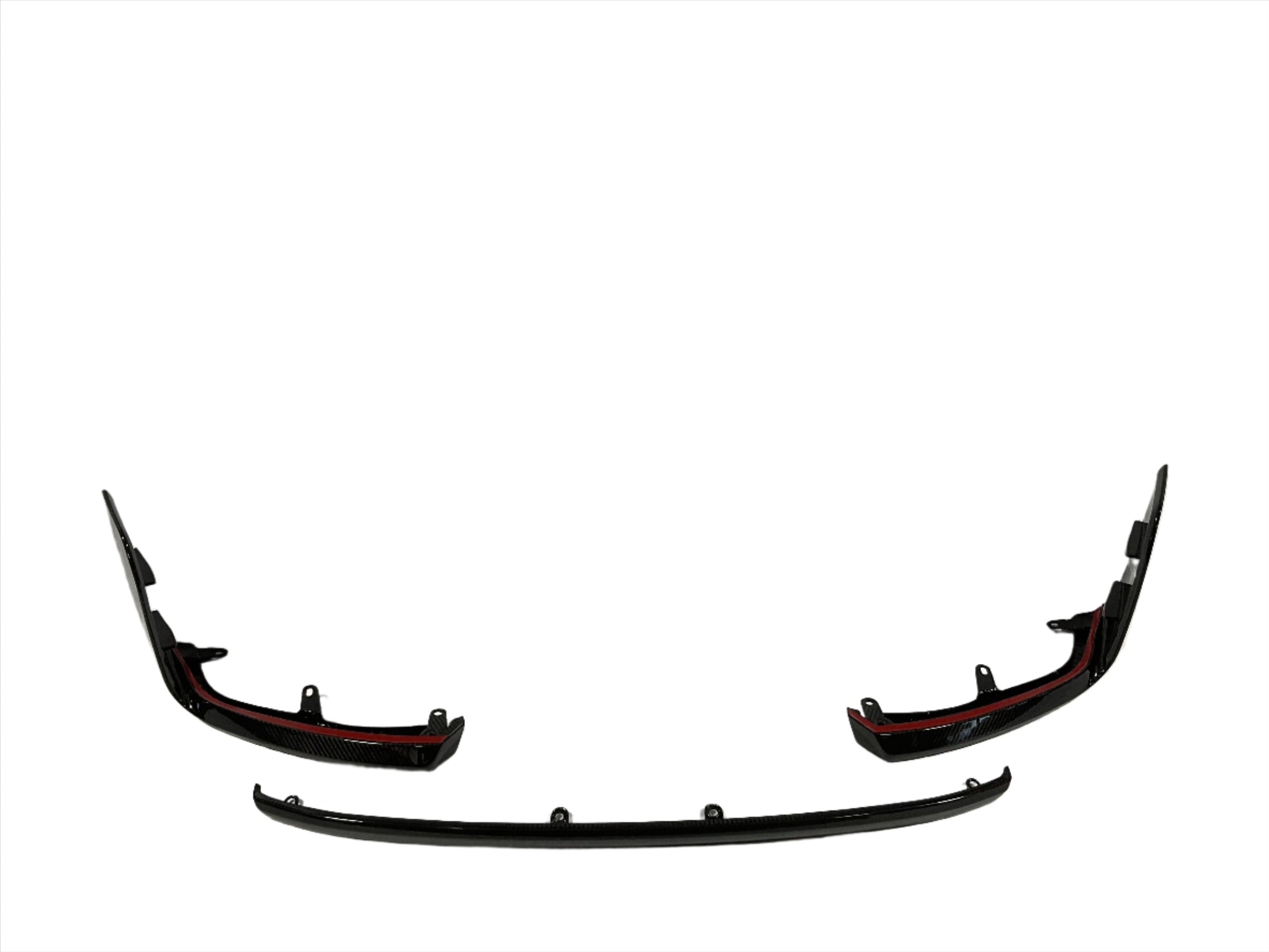 Kies Motorsports — front angle view of Kies Carbon BMW G87 Dry Carbon Fiber Modern Performance 3 Piece Front Lip